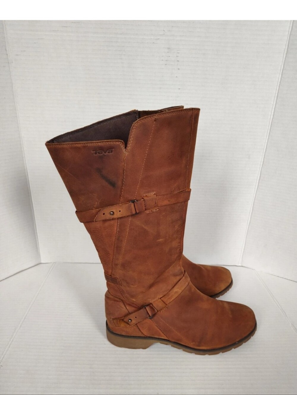 Teva De la Vina Women's Tall Boots Size 8M Waterproof Leather